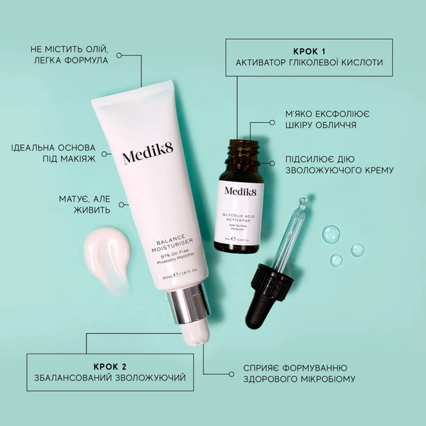 Balance Moisturiser with Glycolic Acid Activator (50 ml) tk433 фото